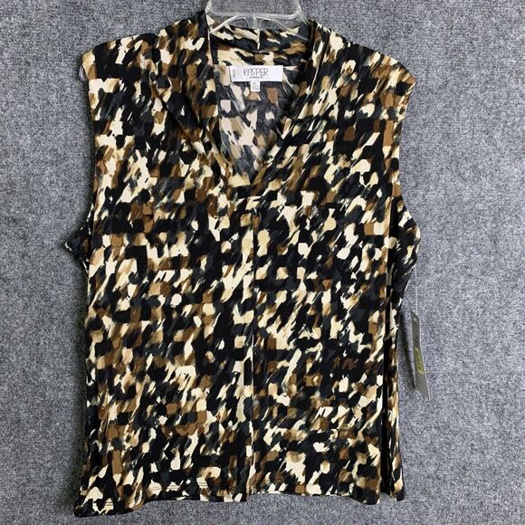 Kasper Petites Separates Women PL  Animals Type Print NWT Sleeveless - Picture 1 of 8
